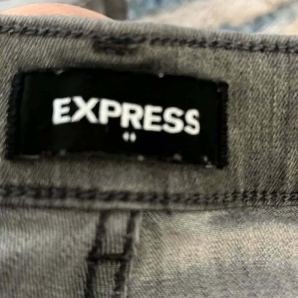 Super High Rise Faded Grey Jeans